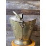 Vintage Decorative Brass Coal Scuttle