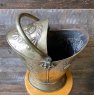 Wells Reclamation Vintage Decorative Brass Coal Scuttle