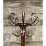 Wells Reclamation Vintage Stained Beech Bentwood Hat & Coat Stand