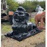 Wells Reclamation Pair of Grand Cast Iron Lion Statues