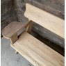 Wells Reclamation Rustic Solid Reclaimed Oak Bench