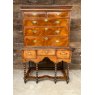 Wells Reclamation 18th Century Walnut Veneered Chest on Stand