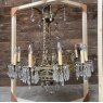 Vintage French Gilt-Metal Mounted Chandelier