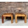Wells Reclamation Contemporary Chunky Mango Wood Coffee Tables