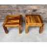 Wells Reclamation Contemporary Chunky Mango Wood Coffee Tables