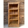Rustic Carved Hardwood Bookcase