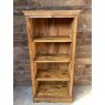 Rustic Carved Hardwood Bookcase