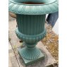 Wells Reclamation Large Traditional Cast Iron Urn (Green)