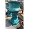 Wells Reclamation Decorative Cast Iron Urn with Lion Head Plinth