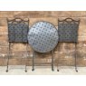 Wells Reclamation Garden Bistro Set (Charcoal)