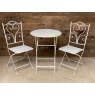 Wells Reclamation Garden Bistro Set (White)