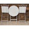 Wells Reclamation Garden Bistro Set (White)