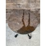 Wells Reclamation Vintage Cast Iron Pub Table & Rustic Slate Top