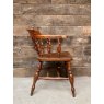 Wells Reclamation Early 19th Century Elm Smoker Bow Armchair