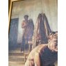 Stuart Brownson (Australian, 20th) "Miners In Changing Room' Oil On Board