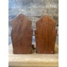Wells Reclamation Pair of Vintage Wooden Bookends