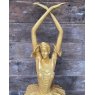 Wells Reclamation Elegant Cast Iron Ballerina Statue