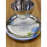 Wells Reclamation Early 1900's Silver Plated Egg Cup & Saucer (Flower)