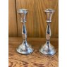Wells Reclamation Pair of Silver Candlesticks