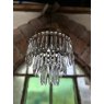 Wells Reclamation Vintage Tiered Glass Chandelier