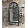 Rustic Outdoor Decorative Mirror (Leaves & Flowers)