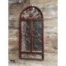 Rustic Outdoor Decorative Mirror (Leaves & Flowers)
