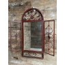 Wells Reclamation Rustic Outdoor Decorative Mirror (Leaves & Flowers)