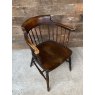 Fine 19th Century Oak & Elm Smokers Bow Armchair