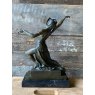 Wells Reclamation Fine 19th Century Bronze Ballerina Sculpture