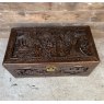 Wells Reclamation Stunning Carved Camphor Wood Blanket Box
