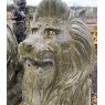 Large Imposing Carved Stone Lion Statues