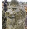 Wells Reclamation Large Imposing Carved Stone Lion Statues