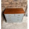 Victorian 19th Century Painted Mahogany Chest Of Drawers