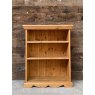 Vintage Small Waxed Pine Open Bookcase