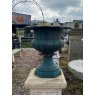 Pair Of Decorative Cast Iron Urns