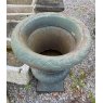 Large Pair Of Cast Iron Garden Urns/Planters