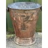 Large Vintage Galvanised Fire Bucket