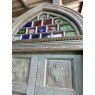 Stained Glass Arched Teak Doors