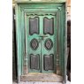 Stunning Pair of Green Teak Doors