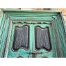 Stunning Pair of Green Teak Doors