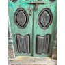 Stunning Pair of Green Teak Doors