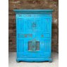 Rustic Blue Double Teak Cupboard