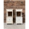 Antique French 19th Century Marble Topped Nightstands