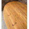 Vintage Solid Pine Oval Pedestal Dining Table