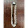 Vintage Three Strand Pearl Necklace