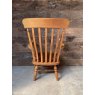Vintage Early 20th Century Elm 7 Beech Grandfathers Armchair