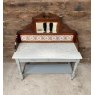 Antique Art Deco 1920's Marble Topped Dressing Table