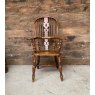 Antique 19th Century Victorian Elm & Beech Windsor Armchair