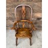Antique 19th Century Victorian Elm & Beech Windsor Armchair