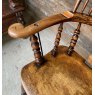Antique 19th Century Victorian Elm & Beech Windsor Armchair